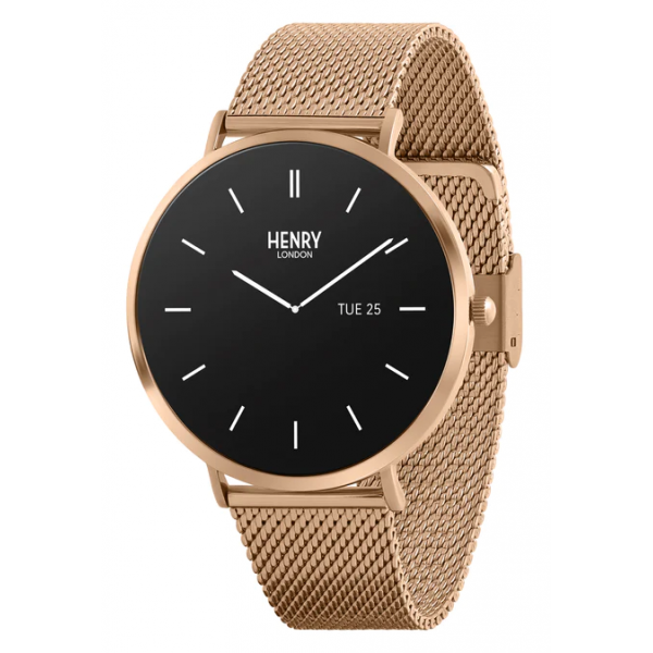 Henry London 智能手錶 HSL001 (玫瑰色和玫瑰網帶)